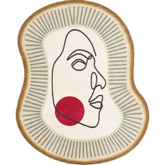 Portrait Wool Hand Tufted Area Rug